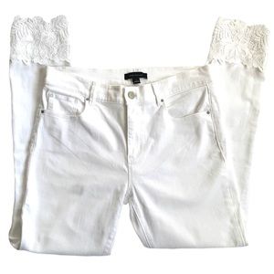 Winter white skinny jeans size 6